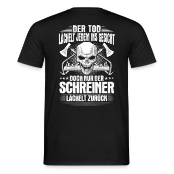 Schreiner Schreinerei Schreinerin Schreinern - Männer T-Shirt - Schwarz - Hinten - AI Model Male 178 light (178cm)