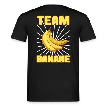 team banane | la banane | fruit - T-shirt homme - noir - Dos - AI Model Male 178 light (178cm)
