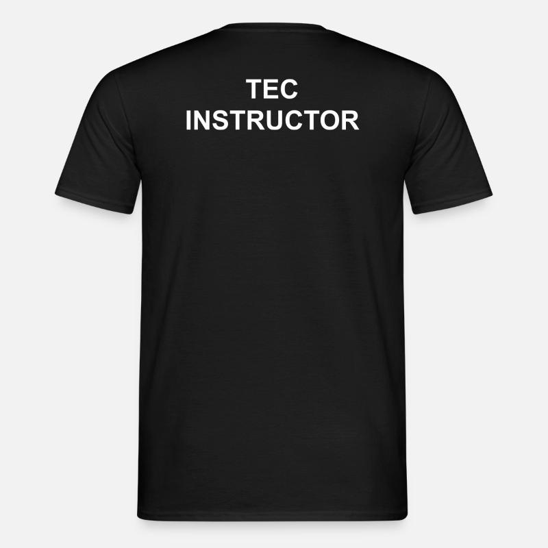 TEC INSTRUCTOR - Männer T-Shirt - Schwarz