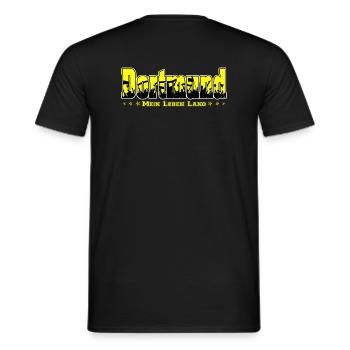 Dortmund Fussball Fans Mein Leben Lang - Männer T-Shirt - Schwarz - Hinten - AI Model Male 178 light (178cm)
