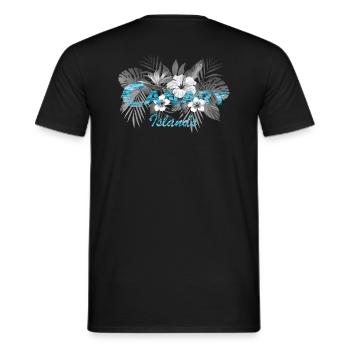 Canary Islands - Men's T-Shirt - black - Back - AI Model Male 178 light (178cm)