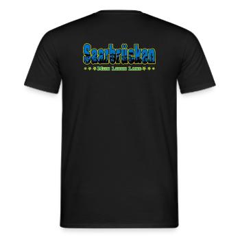 Saarbrücken Fussball Fans Mein Leben Lang - Männer T-Shirt - Schwarz - Hinten - AI Model Male 178 light (178cm)