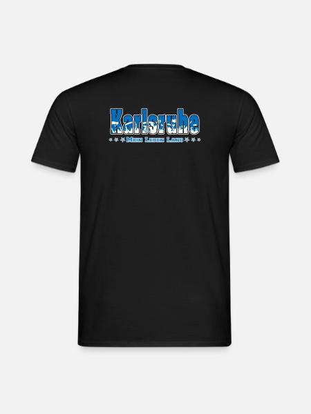 Karlsruhe Fussball Fans Mein Leben Lang - Männer T-Shirt - Schwarz