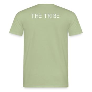 The Tribe - Männer T-Shirt - Sage - Hinten - AI Model Male 178 light (178cm)