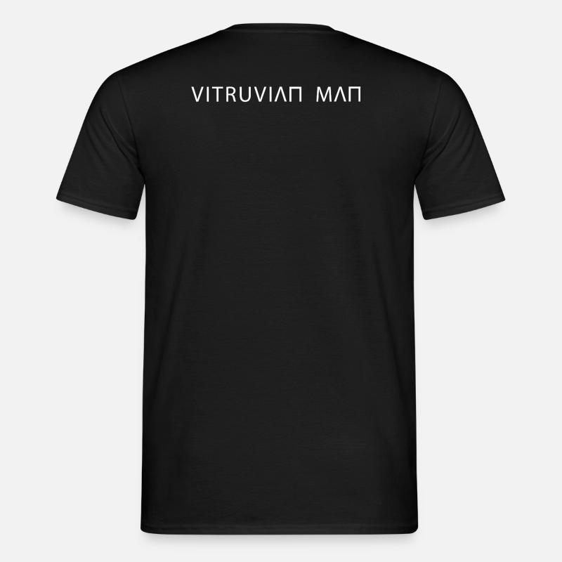 Vitruvian Man - Männer T-Shirt - Schwarz