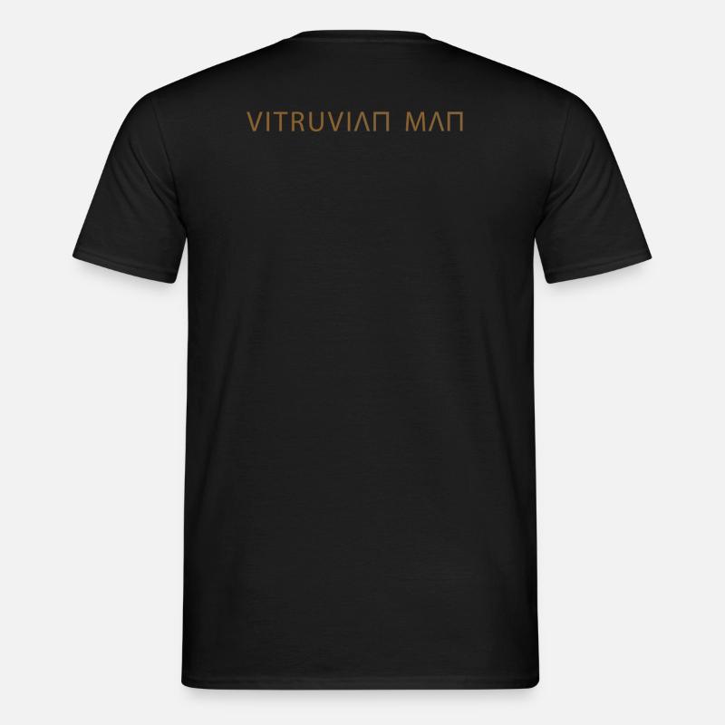 Vitruvian Man Bronze - Männer T-Shirt - Schwarz