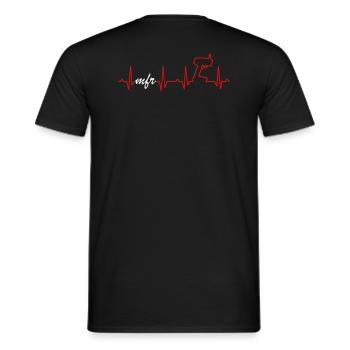 MFR - Modellfreunde Rheinhessen/Pfalz - Männer T-Shirt - Schwarz - Hinten - AI Model Male 178 light (178cm)