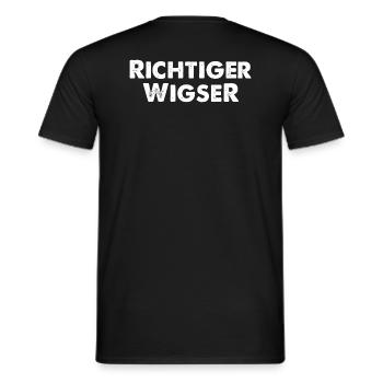 Mir reichts ich geh Wigsen Wig Schweißer schweißen - Männer T-Shirt - Schwarz - Hinten - AI Model Male 178 light (178cm)