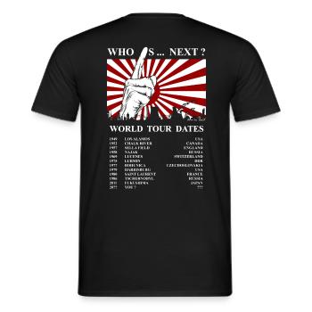 Nuclear Power No Thank you reactor nuclear plant misfortune atom - Men's T-Shirt - black - Back - AI Model Male 178 light (178cm)
