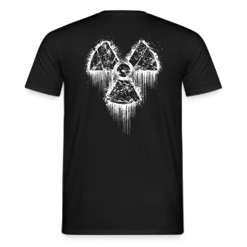 nuklear atom reaktor tschernobyl radioaktiv gothic - Männer T-Shirt - Schwarz - Hinten - AI Model Male 178 light (178cm)