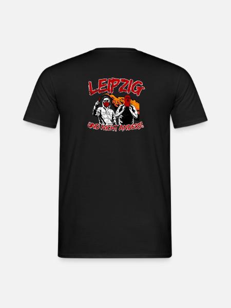 Leipzig und nicht anders UPDATE - Männer T-Shirt - Schwarz