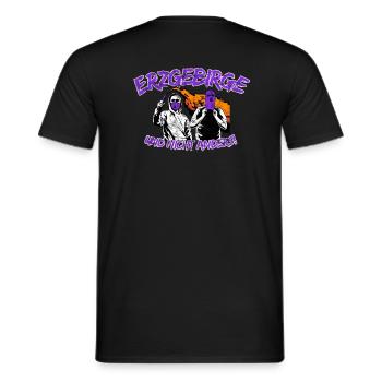Erzgebirge und nicht anders UPDATE - Männer T-Shirt - Schwarz - Hinten - AI Model Male 178 light (178cm)