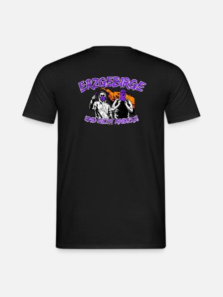 Erzgebirge und nicht anders UPDATE - Männer T-Shirt - Schwarz