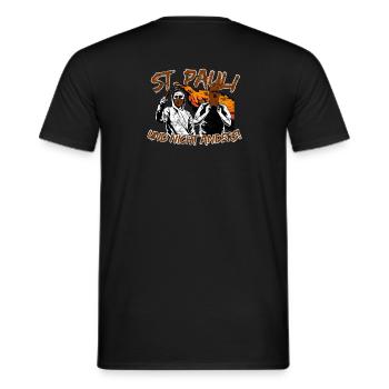 St Pauli und nicht anders UPDATE - Männer T-Shirt - Schwarz - Hinten - AI Model Male 178 light (178cm)