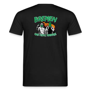 Bremen und nicht anders UPDATE - Männer T-Shirt - Schwarz - Hinten - AI Model Male 178 light (178cm)