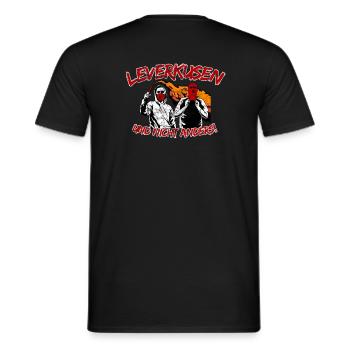 Leverkusen und nicht anders UPDATE - Männer T-Shirt - Schwarz - Hinten - AI Model Male 178 light (178cm)