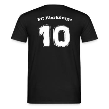 FC Bierkönige Malle Tshirt - Männer T-Shirt - Schwarz - Hinten - AI Model Male 178 light (178cm)