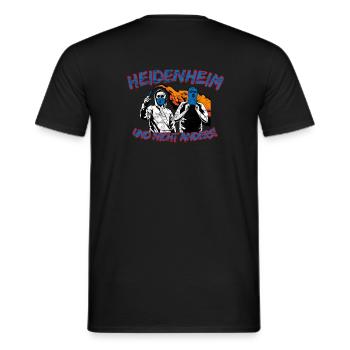 Heidenheim und nicht anders UPDATE - Männer T-Shirt - Schwarz - Hinten - AI Model Male 178 light (178cm)
