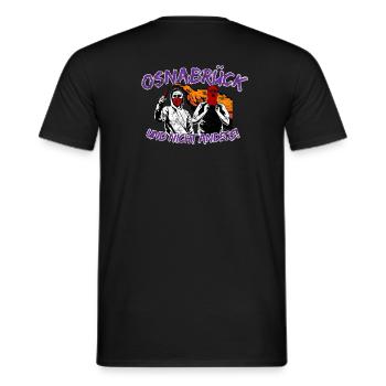 Osnabrück und nicht anders UPDATE - Männer T-Shirt - Schwarz - Hinten - AI Model Male 178 light (178cm)