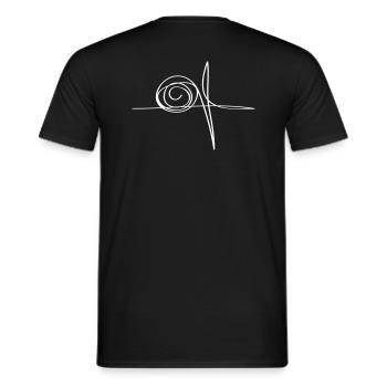 ROSE - Männer T-Shirt - Schwarz - Hinten - AI Model Male 178 light (178cm)