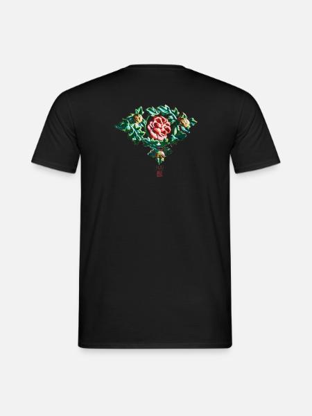 Chinesisch_Blumen_Verbotene Stadt_Pfingstrose1420 - Men's T-Shirt - black