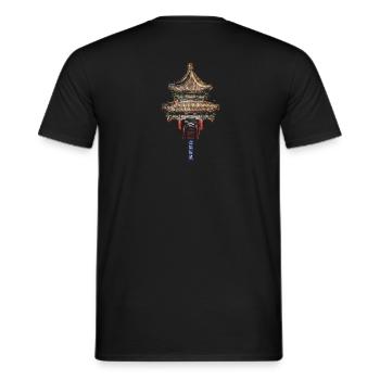 Architecture in Sommerpalast_Kuoru_1752 - Men's T-Shirt - black - Back - AI Model Male 178 light (178cm)