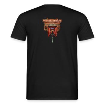 Chinesisch_Architektur_Jingyao1420_Forbidden ville - T-shirt homme - noir - Dos - AI Model Male 178 light (178cm)