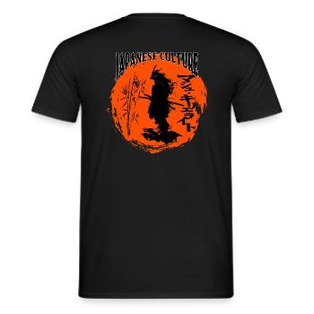 Samurai Krieger Ninja Japan Sonne - Männer T-Shirt - Schwarz - Hinten - AI Model Male 178 light (178cm)