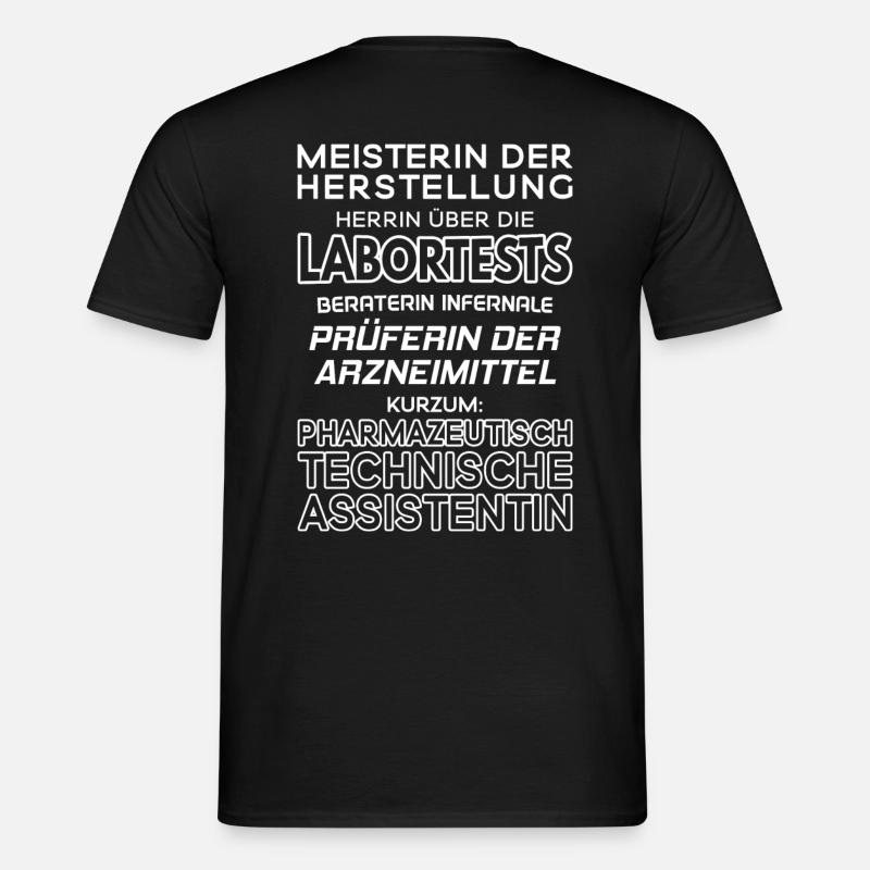 Pharmazeutisch-technische Assistentin/PTA - Männer T-Shirt - Schwarz