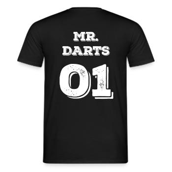 DART MR DARTS 01 - T-shirt homme - noir - Dos - AI Model Male 178 light (178cm)