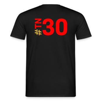 TN30 - T-shirt homme - noir - Dos - AI Model Male 178 light (178cm)