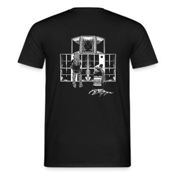 Soutien freetekno Sound System - T-shirt homme - noir - Dos - AI Model Male 178 light (178cm)