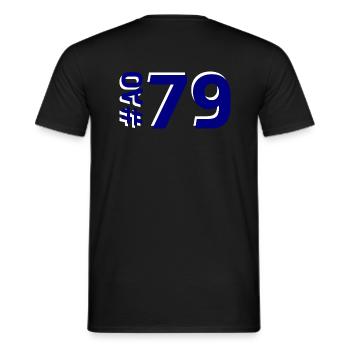 AO79 - T-shirt homme - noir - Dos - AI Model Male 178 light (178cm)