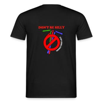 Stop using plastic straws - Männer T-Shirt - Schwarz - Hinten - AI Model Male 178 light (178cm)