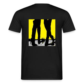 Dame Beine - Männer T-Shirt - Schwarz - Hinten - AI Model Male 178 light (178cm)