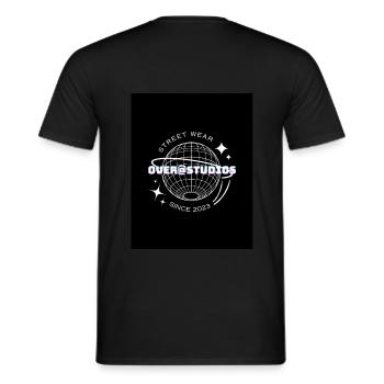 Streetwear Hoodie - Männer T-Shirt - Schwarz - Hinten - AI Model Male 178 light (178cm)