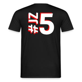 JZ5-KARTON - Männer T-Shirt - Schwarz - Hinten - AI Model Male 178 light (178cm)