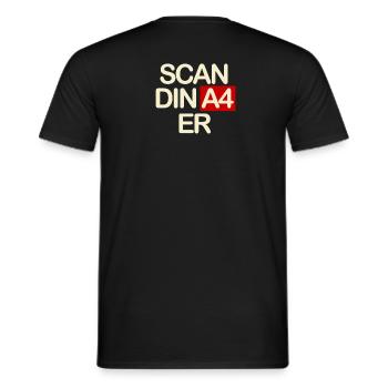 Scandinavier - Männer T-Shirt - Schwarz - Hinten - AI Model Male 178 light (178cm)
