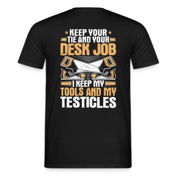 Carpenter Carpenter Carpenter Carpenter Carpenter - Men's T-Shirt - black - Back - AI Model Male 178 light (178cm)