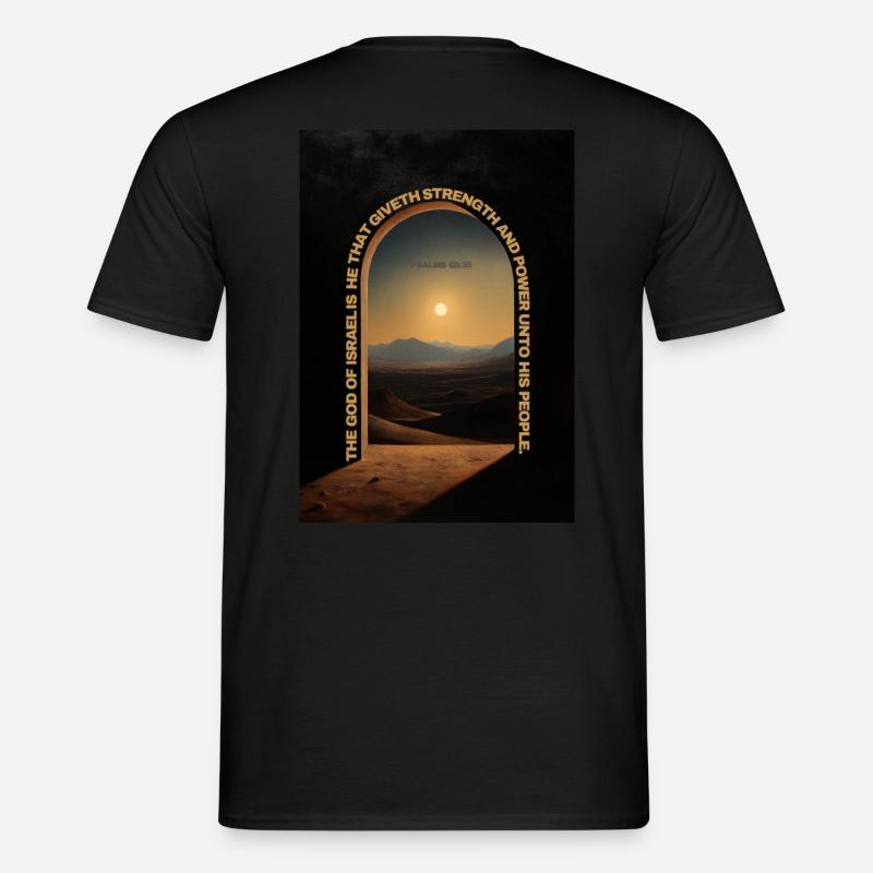 Force et puissance pour son peuple - T-shirt homme - noir