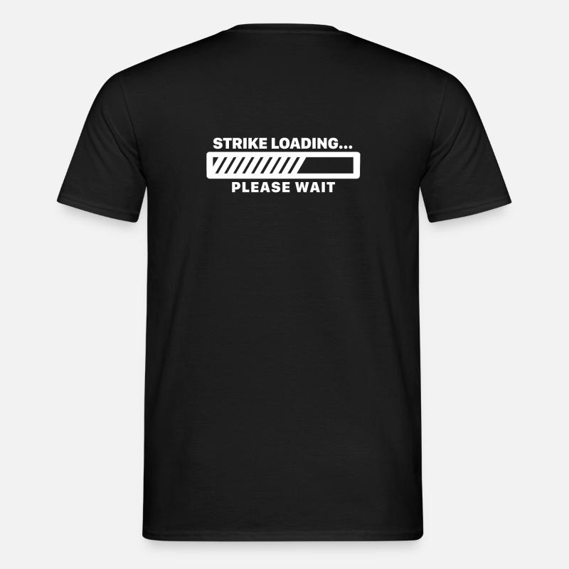 Bowling Ladebalken Strike Loading Geschenk - Männer T-Shirt - Schwarz