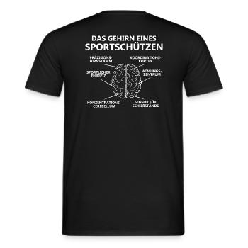 Sportschießen/Sportschütze/Schießstand/Schütze - Männer T-Shirt - Schwarz - Hinten - AI Model Male 178 light (178cm)