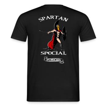 Sparte Guerrier spartiate - T-shirt homme - noir - Dos - AI Model Male 178 light (178cm)