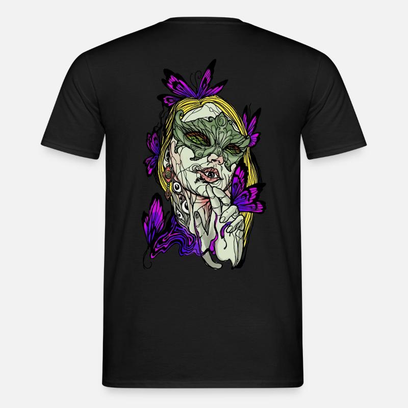 Schmetterlingsdame - Männer T-Shirt - Schwarz