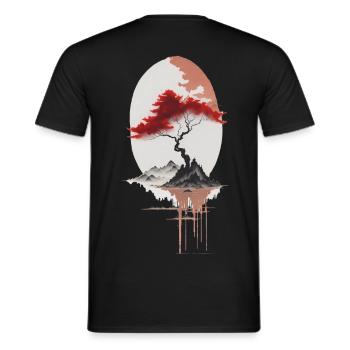 asiatische Insel - Männer T-Shirt - Schwarz - Hinten - AI Model Male 178 light (178cm)