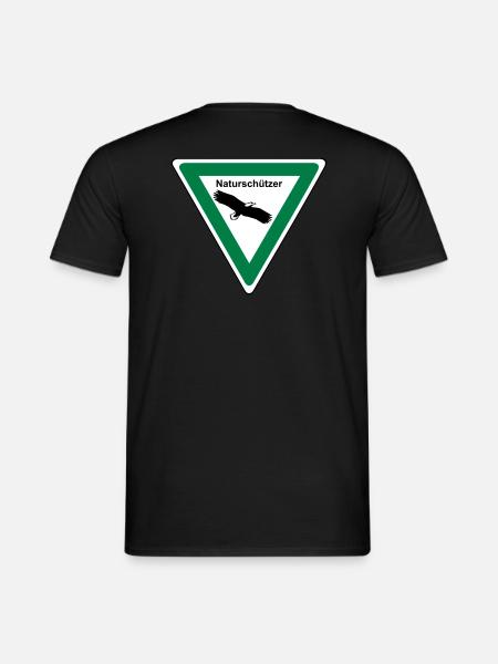 Naturschützer - Design-Farbe wählbar - Männer T-Shirt - Schwarz