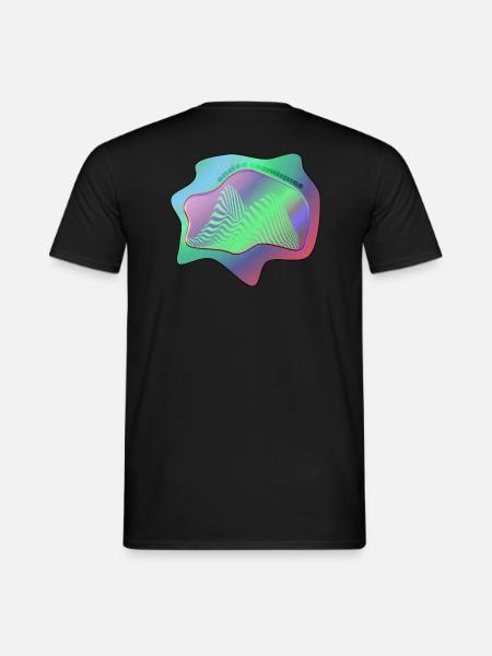 Ondes cosmiques - T-shirt homme - noir