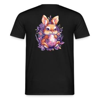 Ostern Osterei Osterhase - Männer T-Shirt - Schwarz - Hinten - AI Model Male 178 light (178cm)