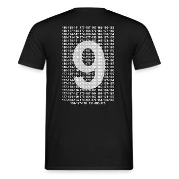9 dard lumière - T-shirt homme - noir - Dos - AI Model Male 178 light (178cm)