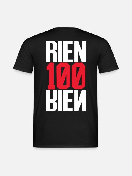 RIEN 100 RIEN - JCVD jul - T-shirt homme - noir